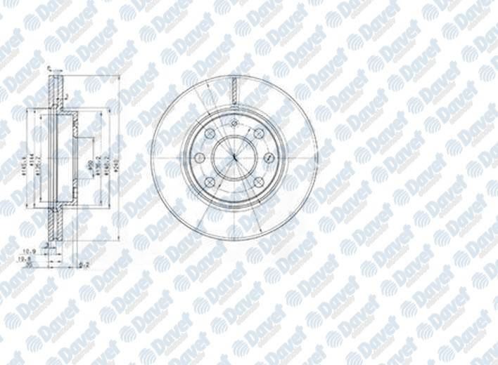 DELPHI BG3568 Fren Diski On (4d 240mm) Dolu Corsa C 00-09